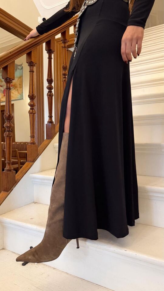 Siyah Uzun Elbise