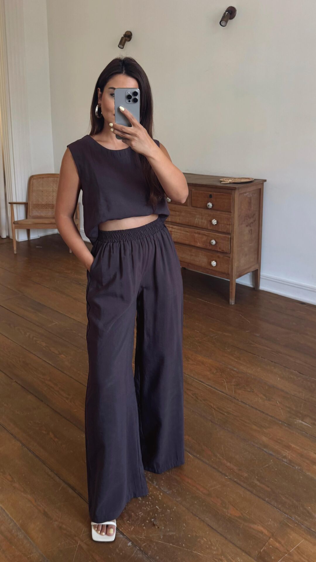 Yuvarlak Yaka Takım Mürdüm