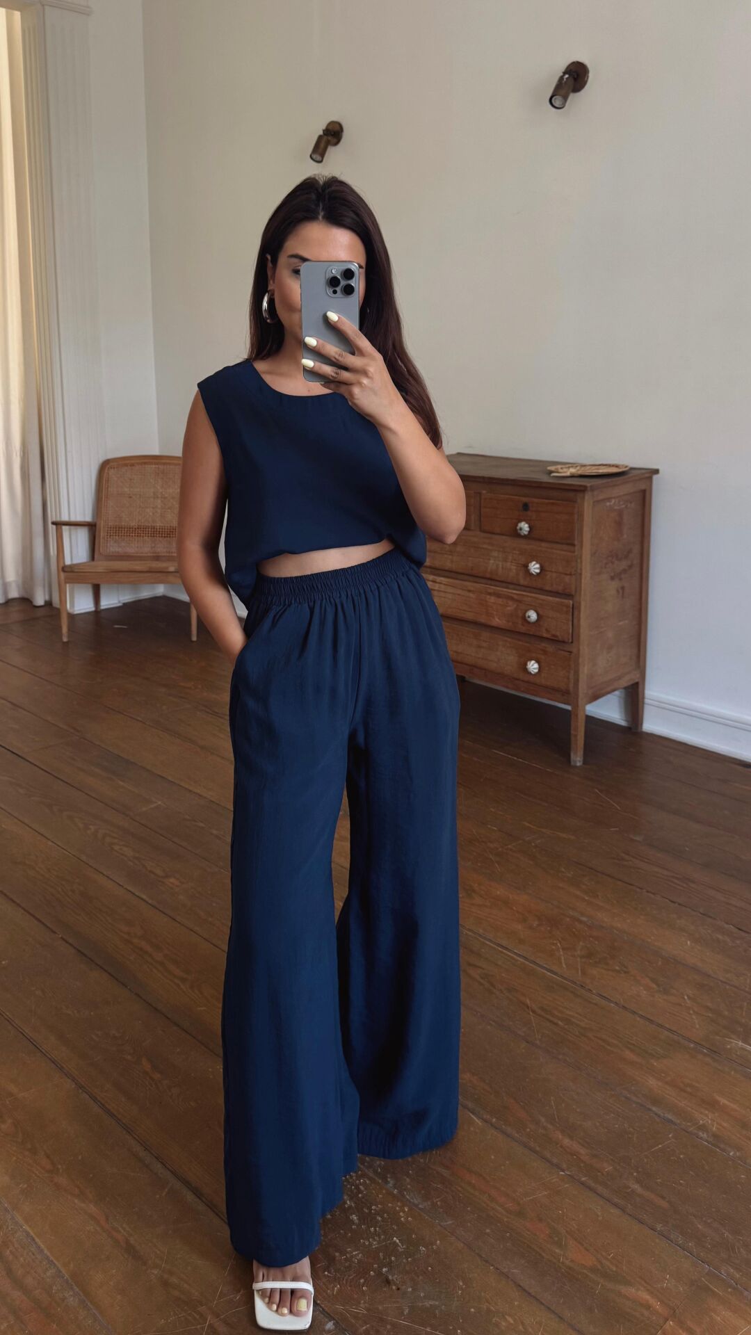 Yuvarlak Yaka Takım Lacivert