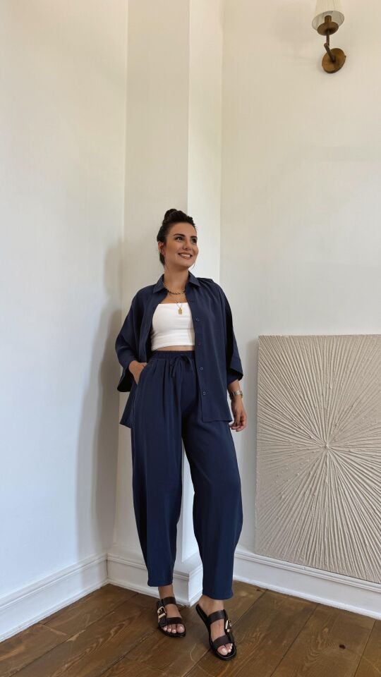 Msm Tencel Takım İndigo