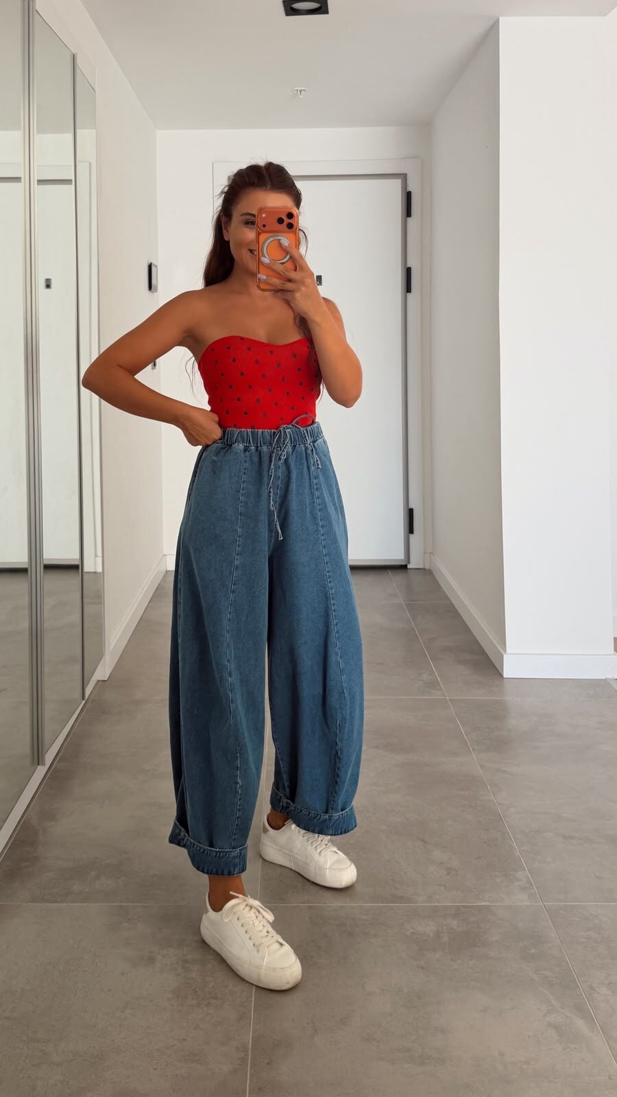 Barrel Fit Denim Pantolon