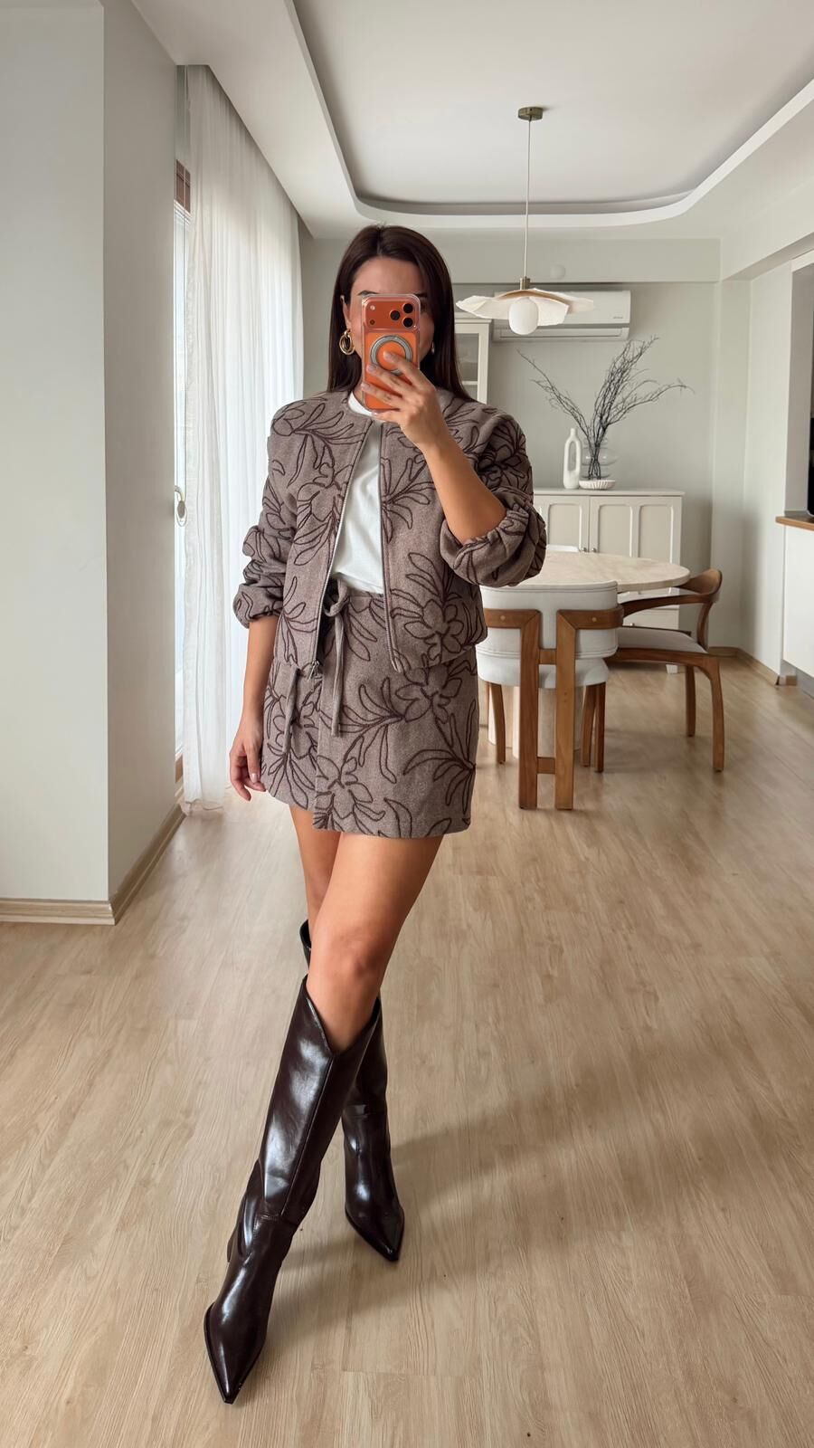 Kırçıllı Çiçekli Etek