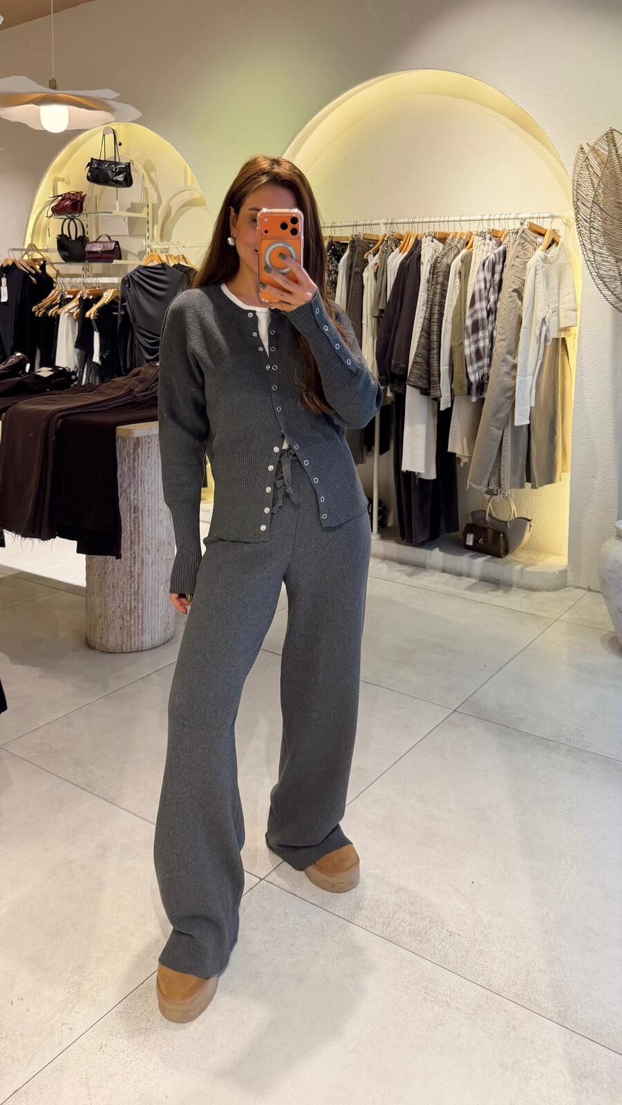 Çıtçıtlı Çelik Takım Füme