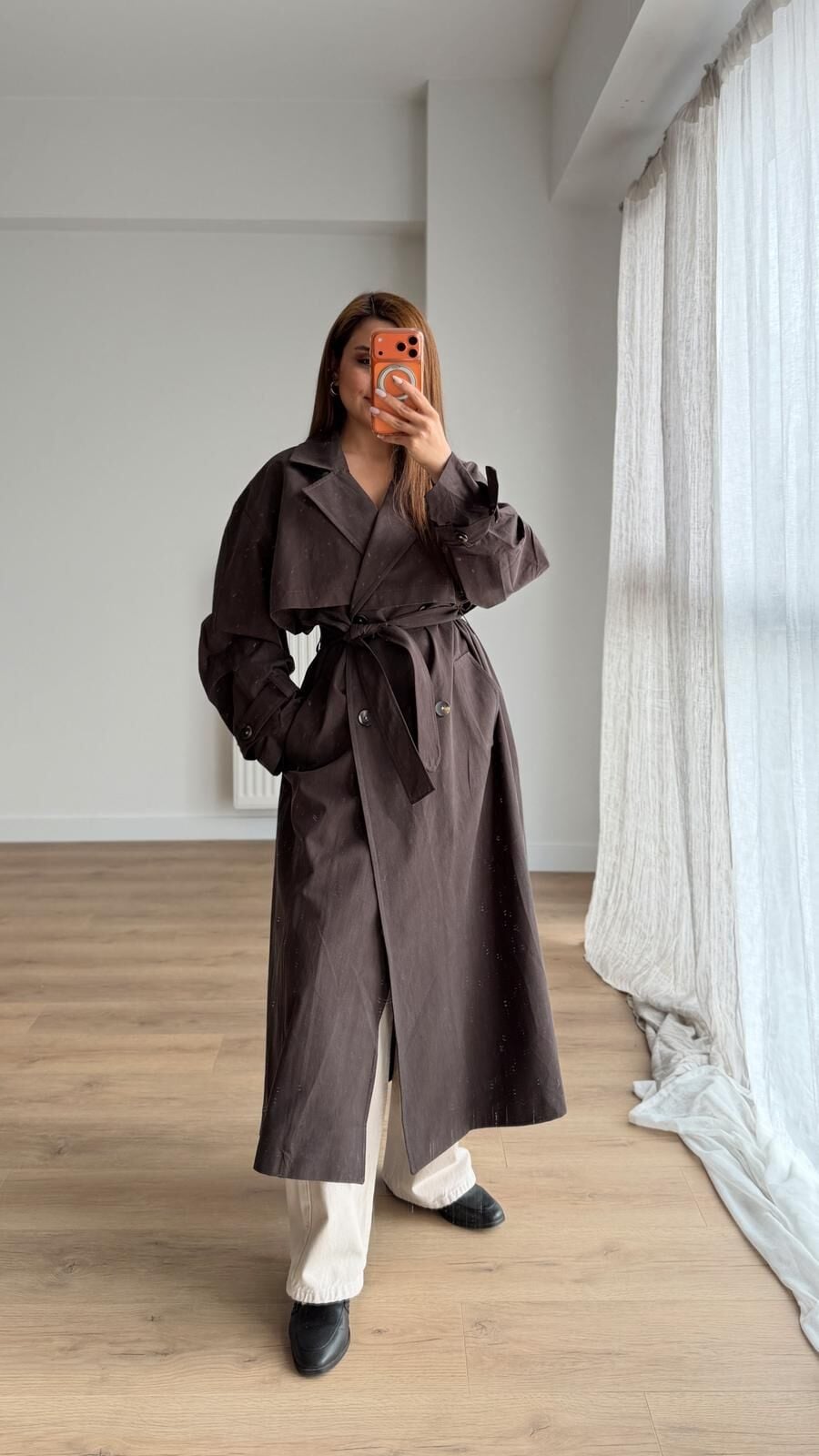 Kuşaklı Uzun Trench A.Kahve