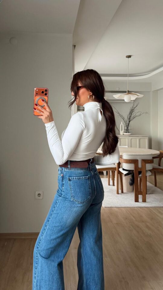 Dik Yaka Bodysuit Ekru