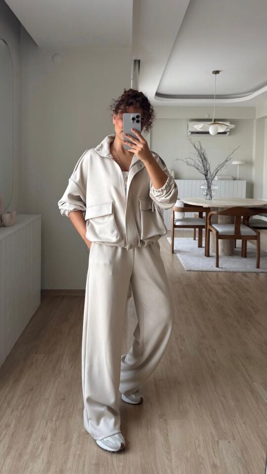 Torba Cep Takım Krem