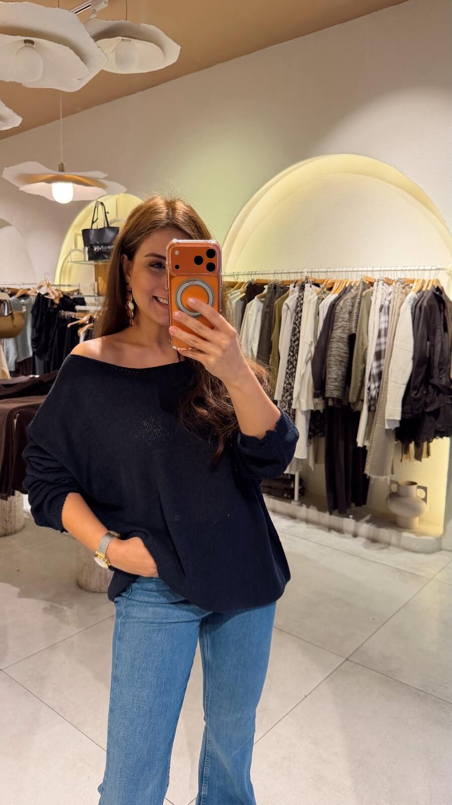 Zr Kayık Yaka İnce Triko Laci