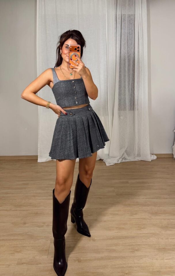 Tüvit Detaylı Etek