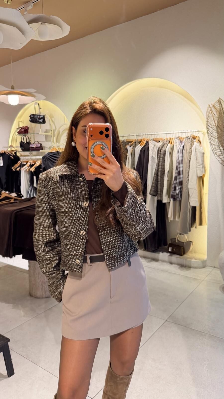 Kahve Kırçıllı Ceket