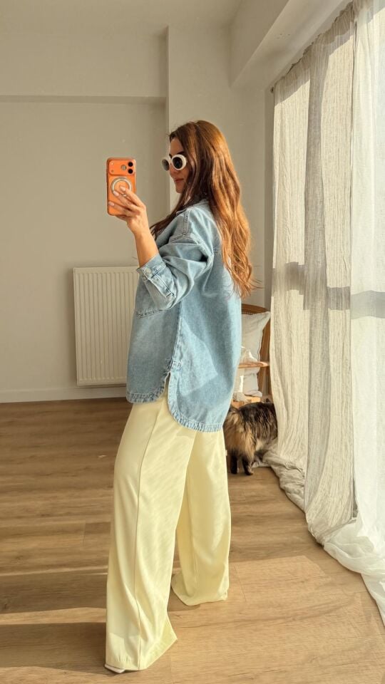 Koyu Mavi Cepli Denim