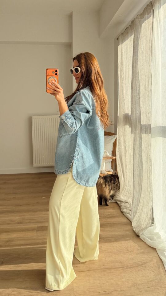 Koyu Mavi Cepli Denim