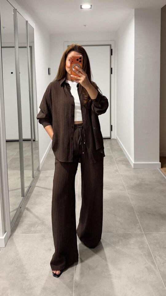 Melanie Kahve Gömlek