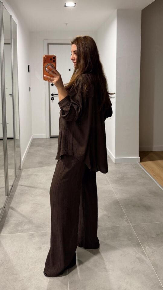 Melanie Kahve Gömlek