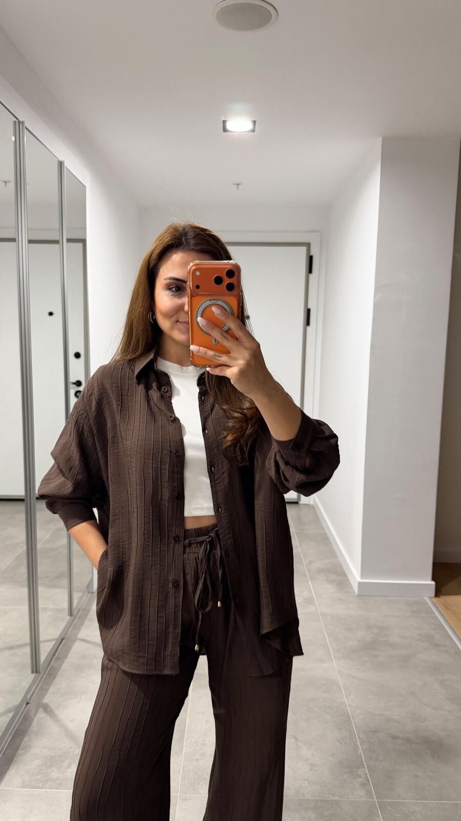 Melanie Kahve Gömlek