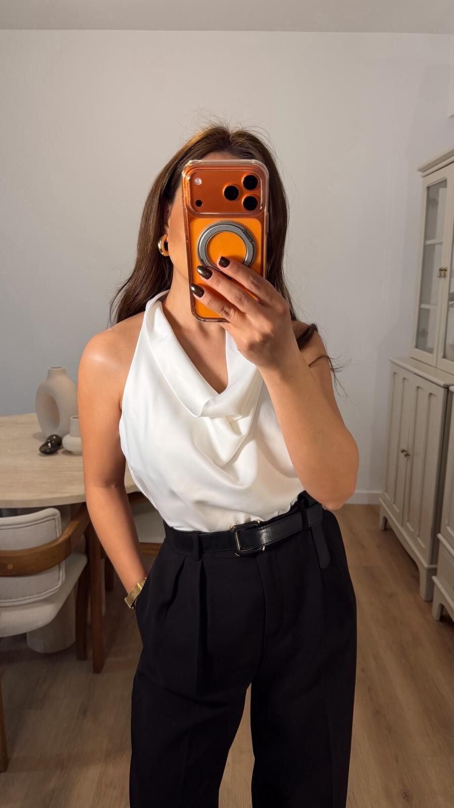 Yaka Dökümlü Bluz