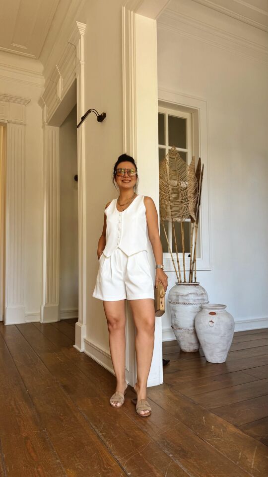 Premium Crep Takım Beyaz