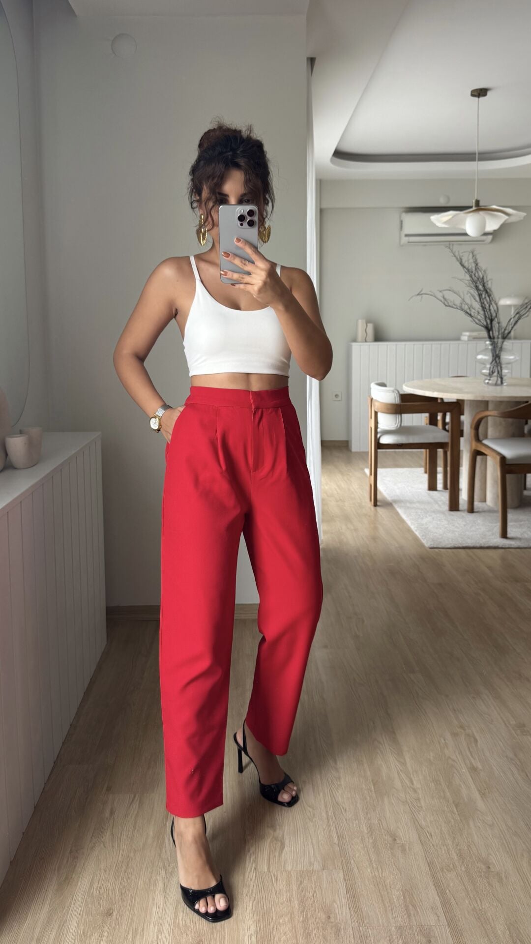 Kırmızı Havuç Pantolon