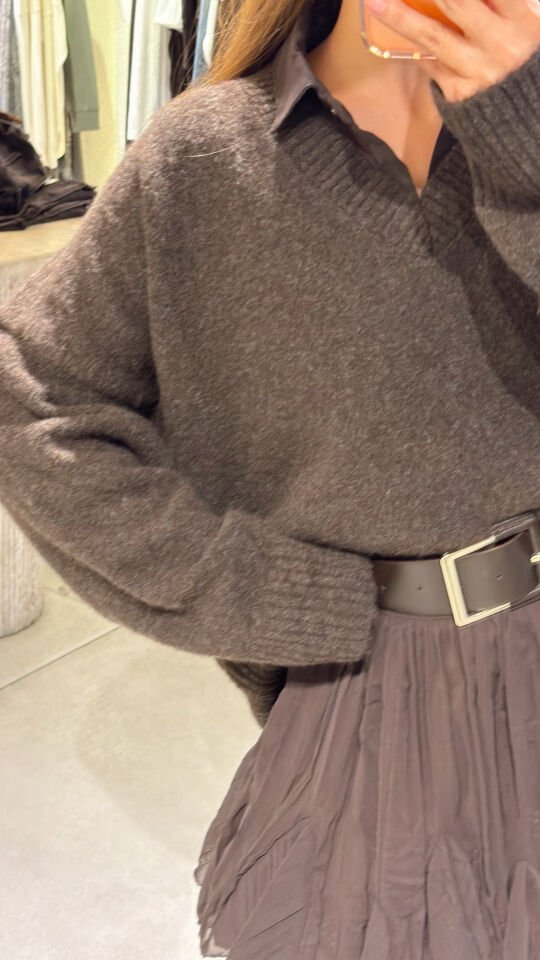 V Yaka Yumoş Kazak Kahve