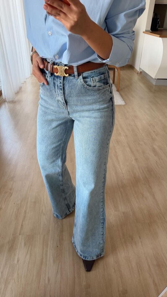 Msm Wide Leg Açık Mavi