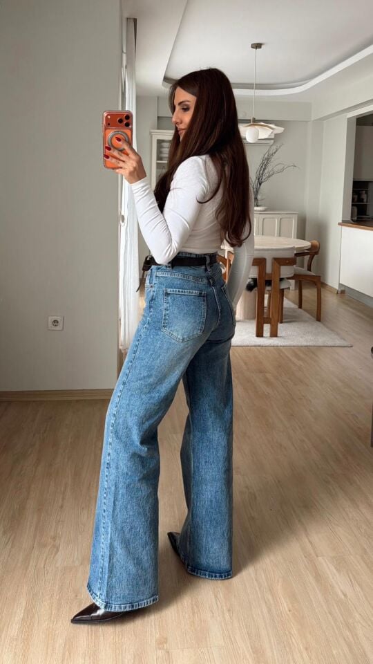 Msm Wide Leg Açık Mavi