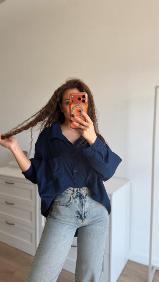 Tek Cep Laci Gömlek