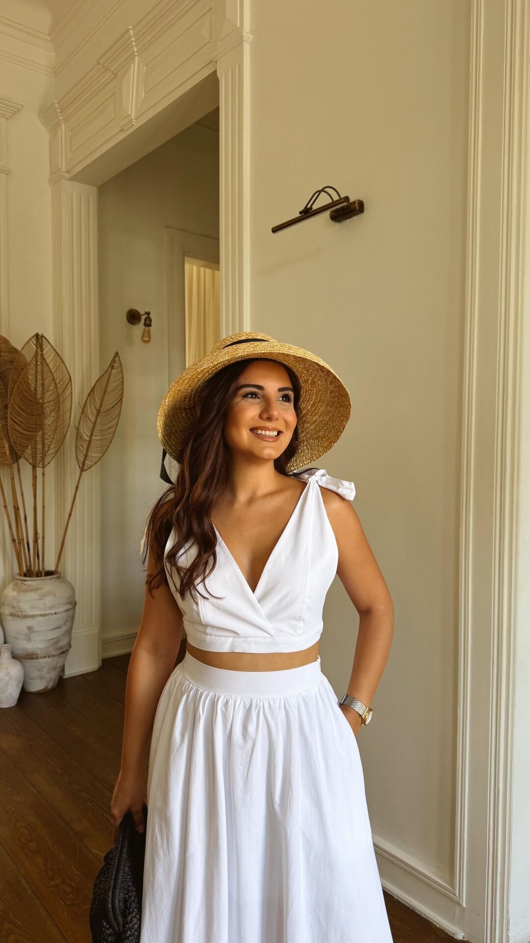 Fiona Crop Beyaz