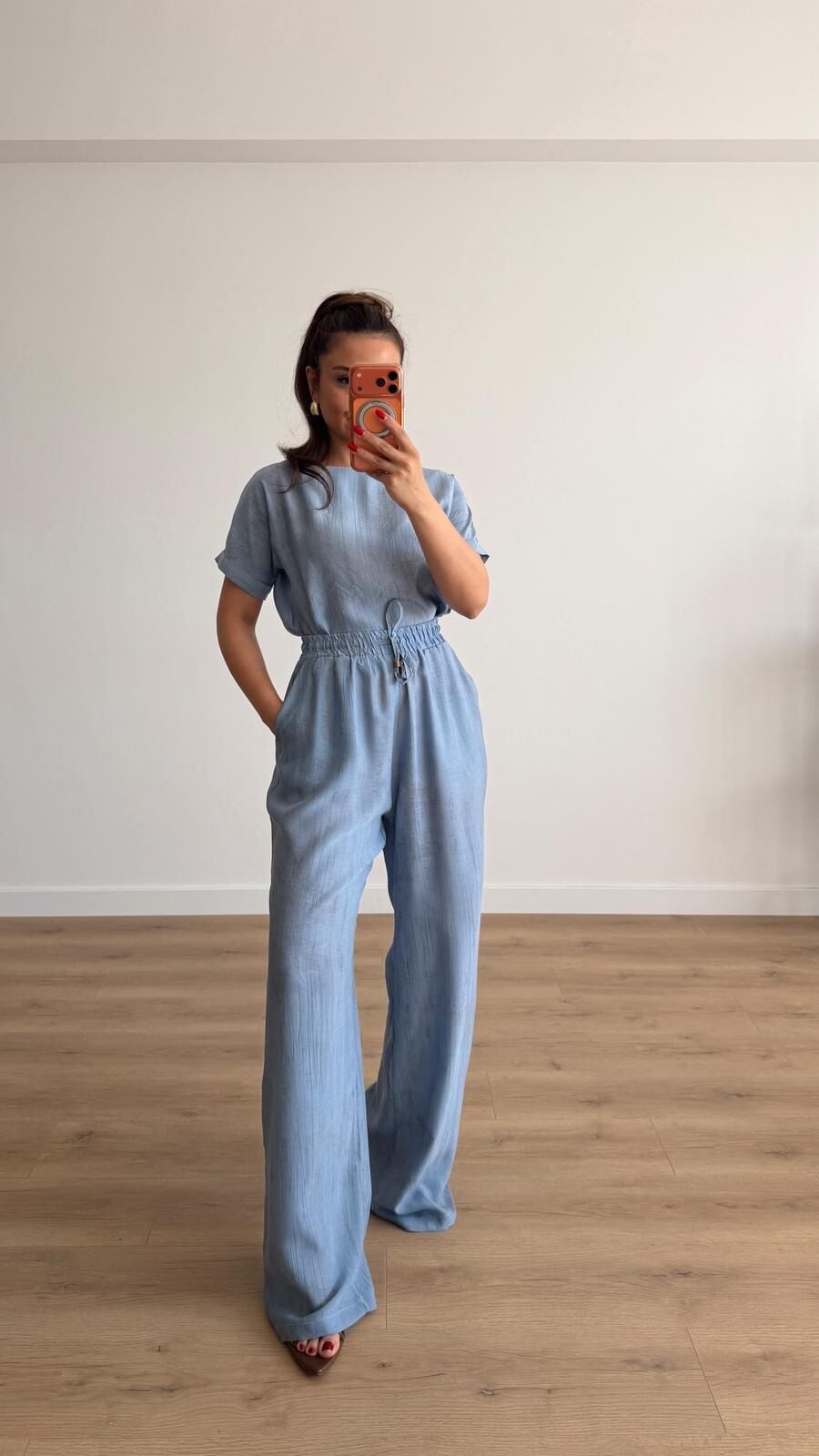 İndigo Pantolon Bluz Takım