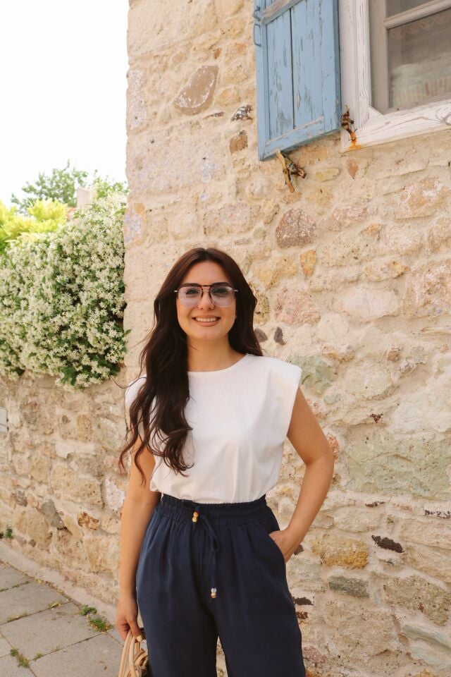 Vatkalı Tshirt Beyaz