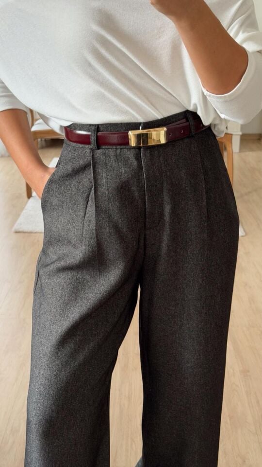 Dokulu Kırçıllı Palazzo Antrasit