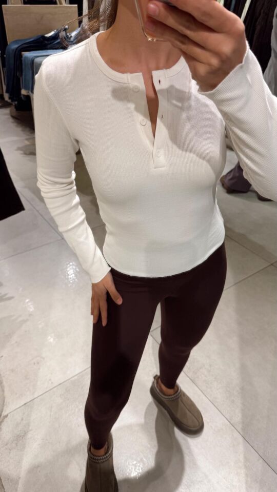 Düğmeli Kaşkorse Bluz Beyaz