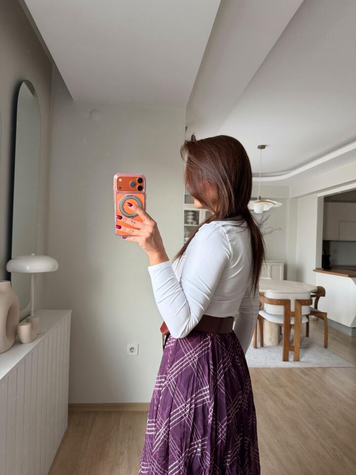 Basic Penye Crop Ekru