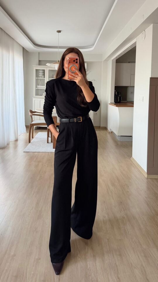 Vatkalı Modal Takım Siyah