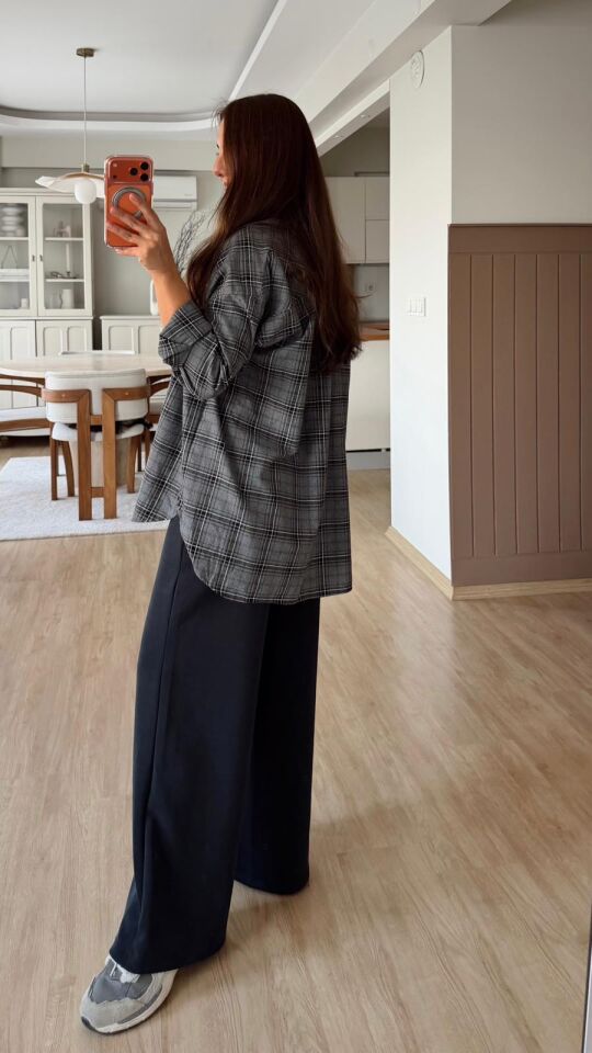 Msm Kareli Gömlek Gri