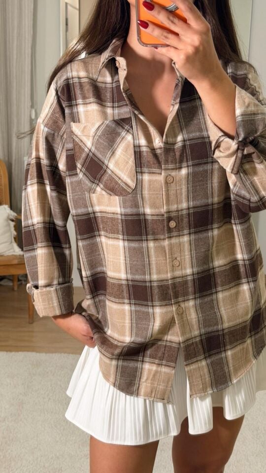 ZR Oduncu Gömlek Bej