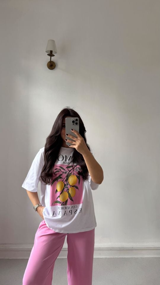 Limon Baskı Tshirt