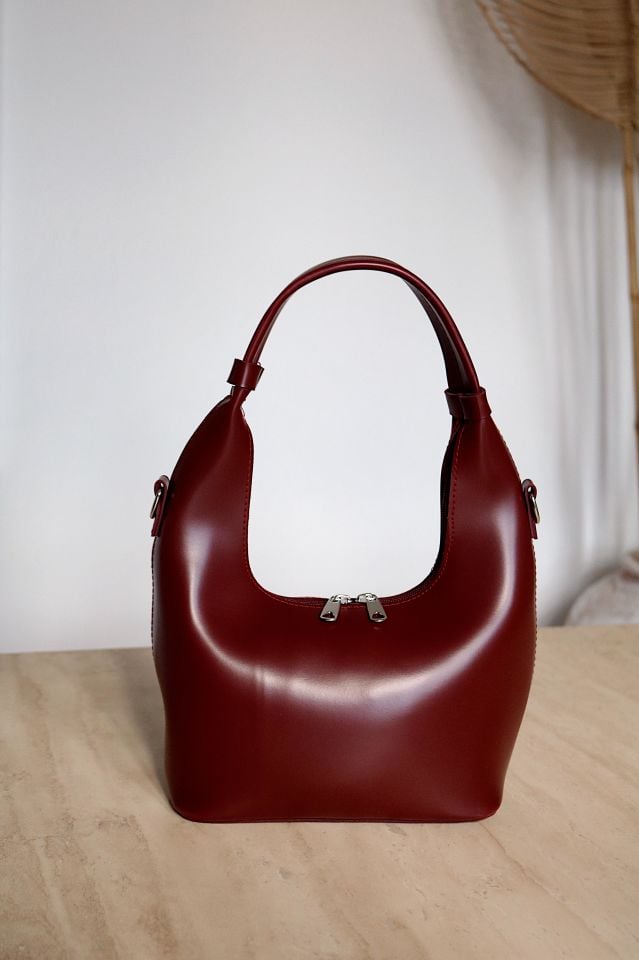 Bordo Askılı Omuz Çanta