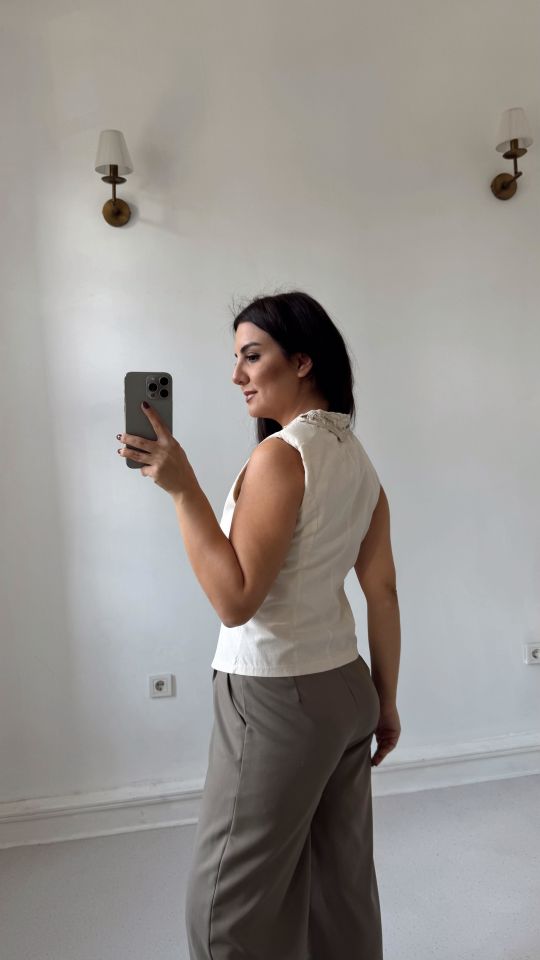 Vatkalı Yaka Fisto Bluz