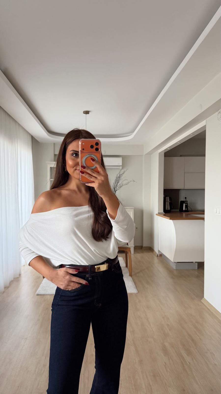 Msm Kayık Yaka Triko Ekru