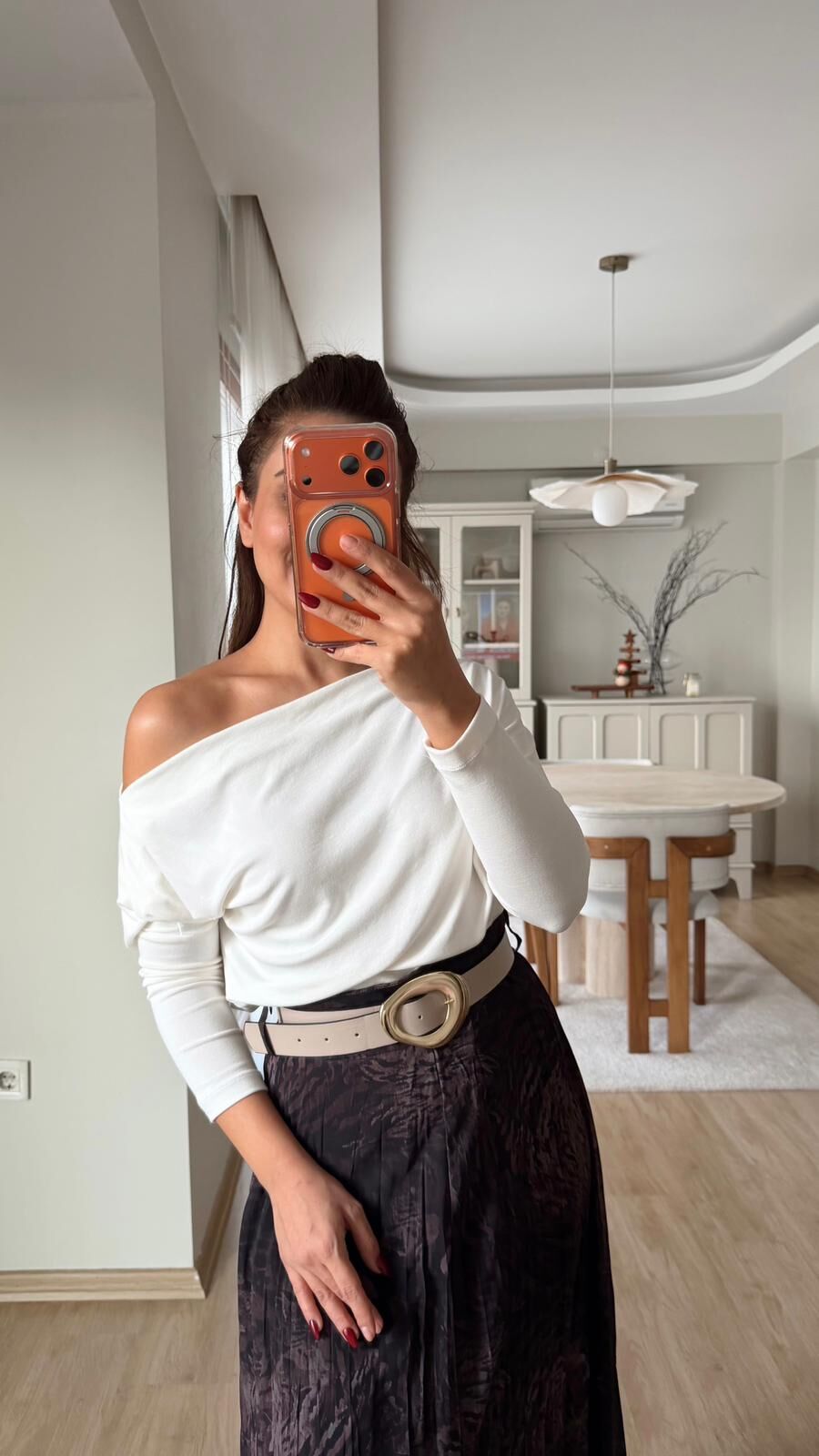 Msm Kayık Yaka Triko Ekru