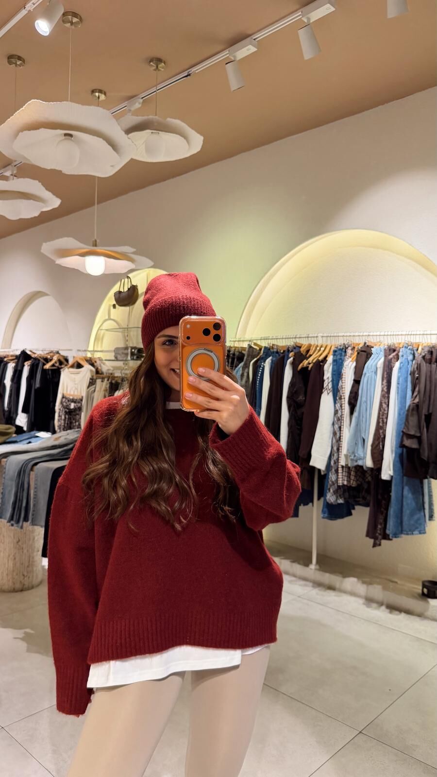 Bisiklet Yaka Yumoş Kazak Bordo