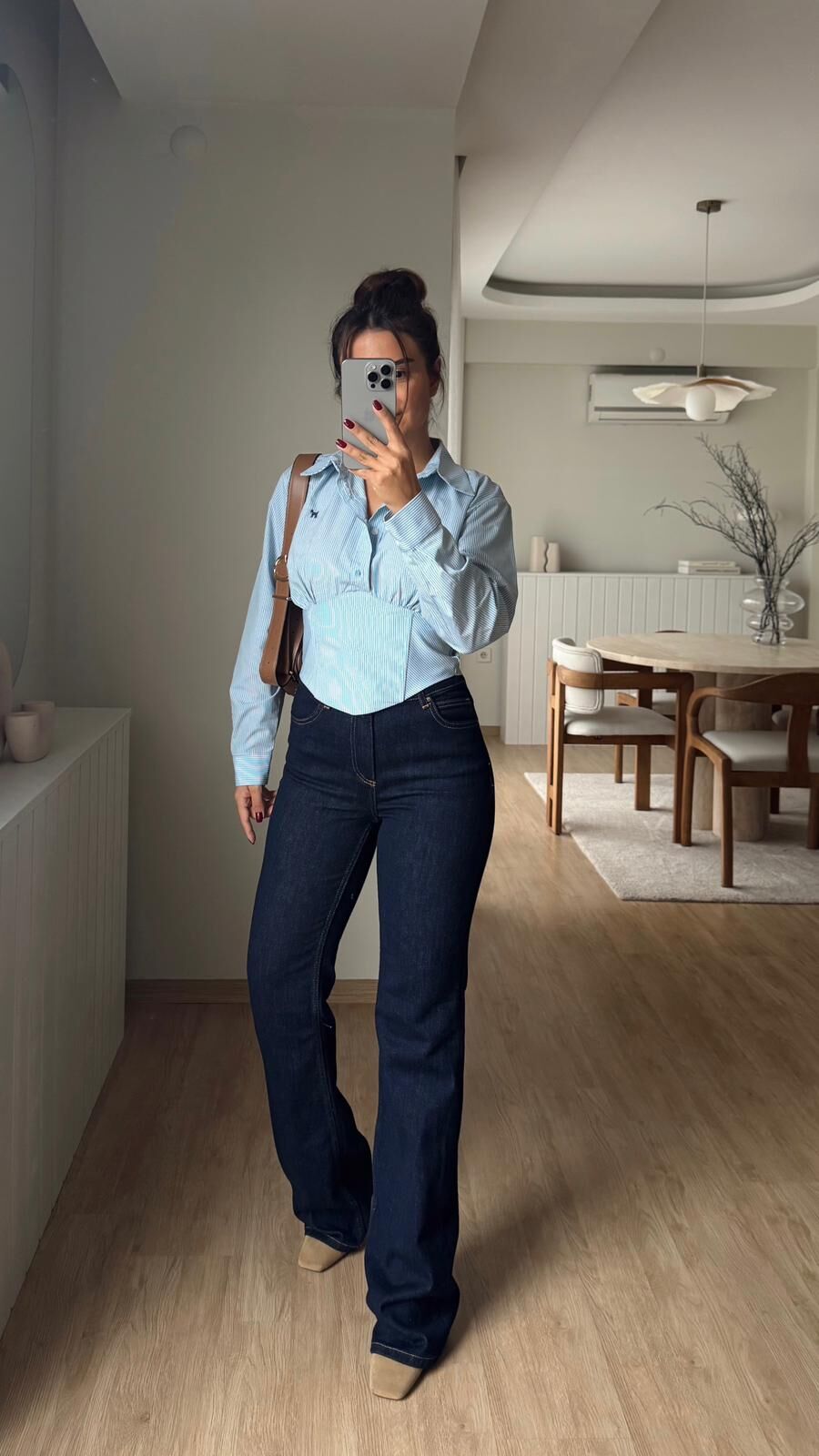 Lacivert Slim İspanyol Jean