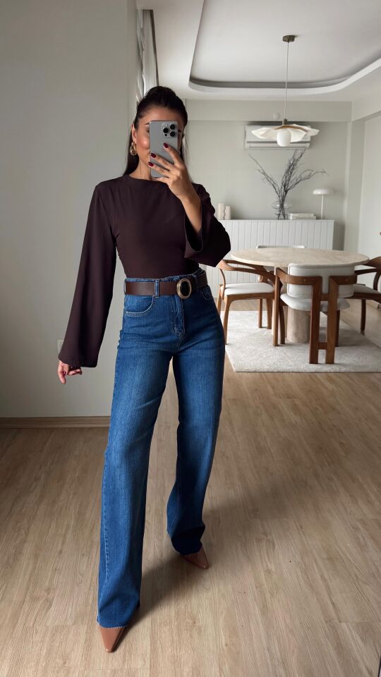 Maria Palazzo Taşlamalı Jean