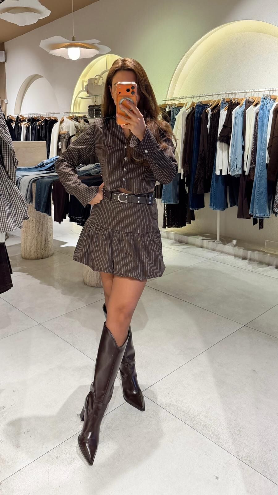 Çizgili Etekli Takım