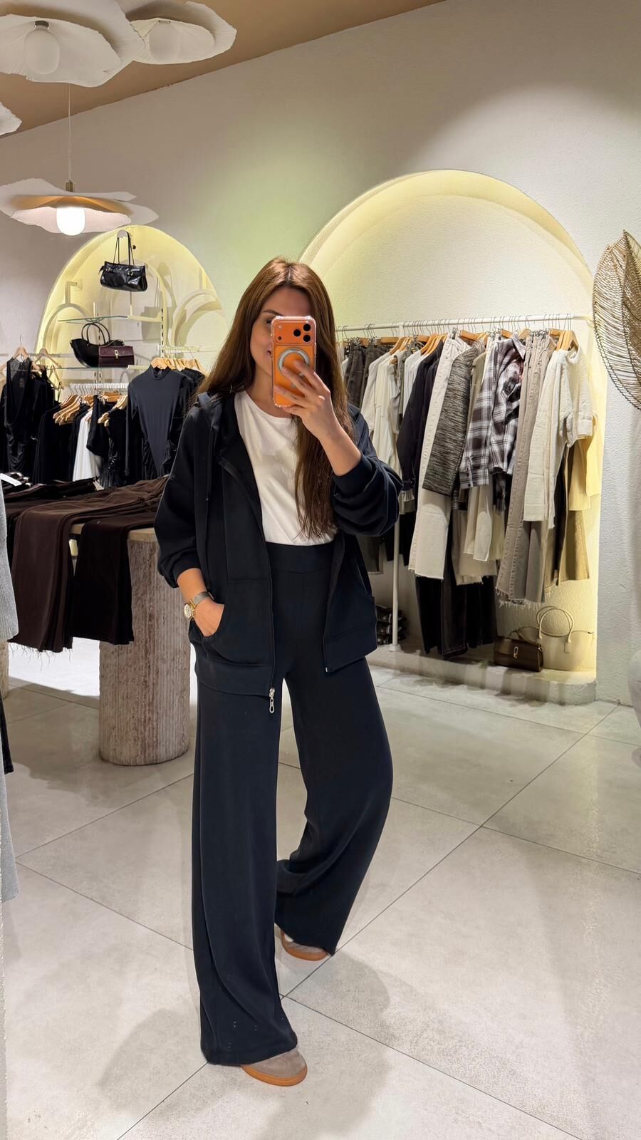 Kapüşonlu Ceket Takım Antrasit