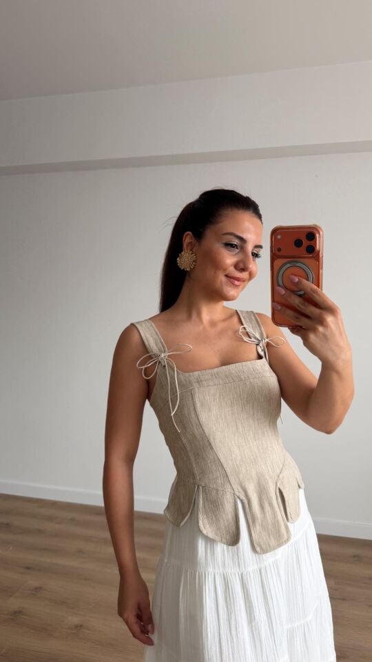 Naturel Detaylı Büstiyer