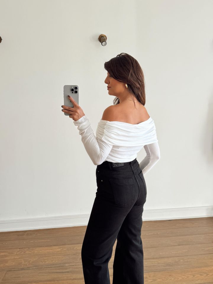 Madonna Triko Drape Bluz