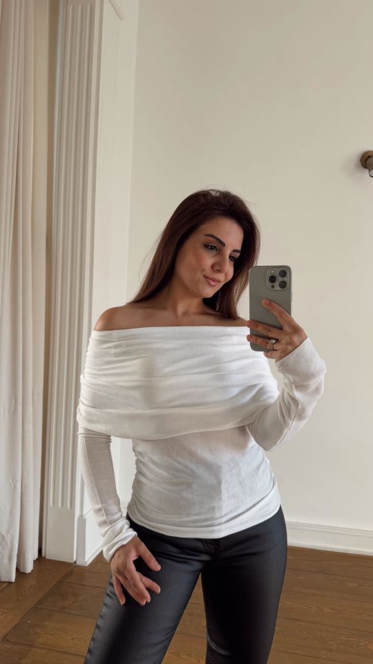 Madonna Triko Drape Bluz