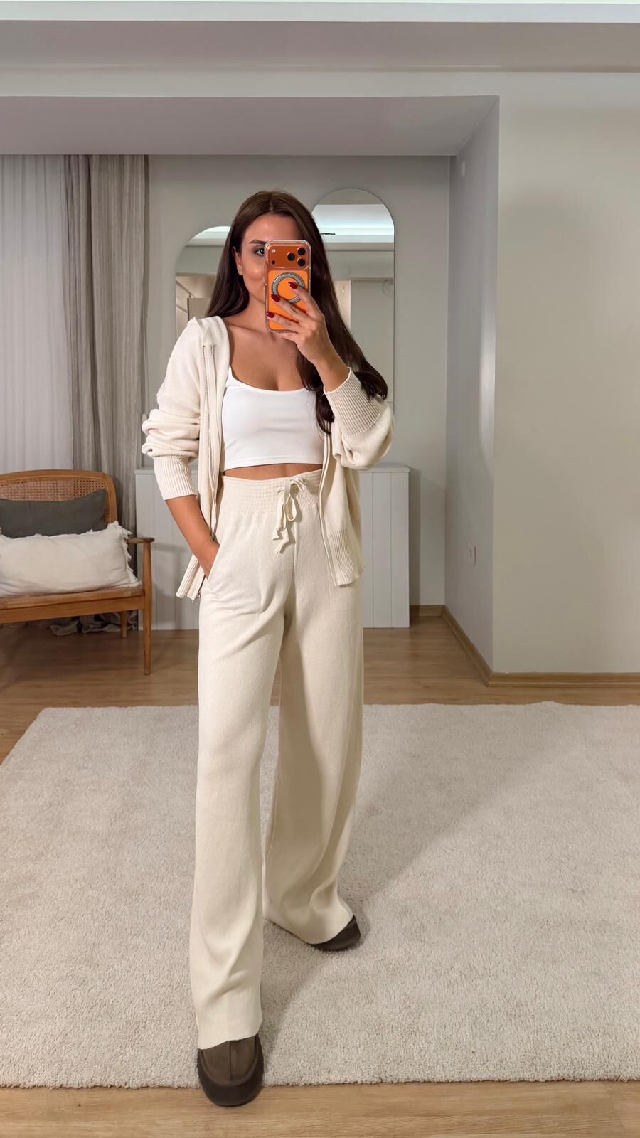 Veyn Triko Takım Krem