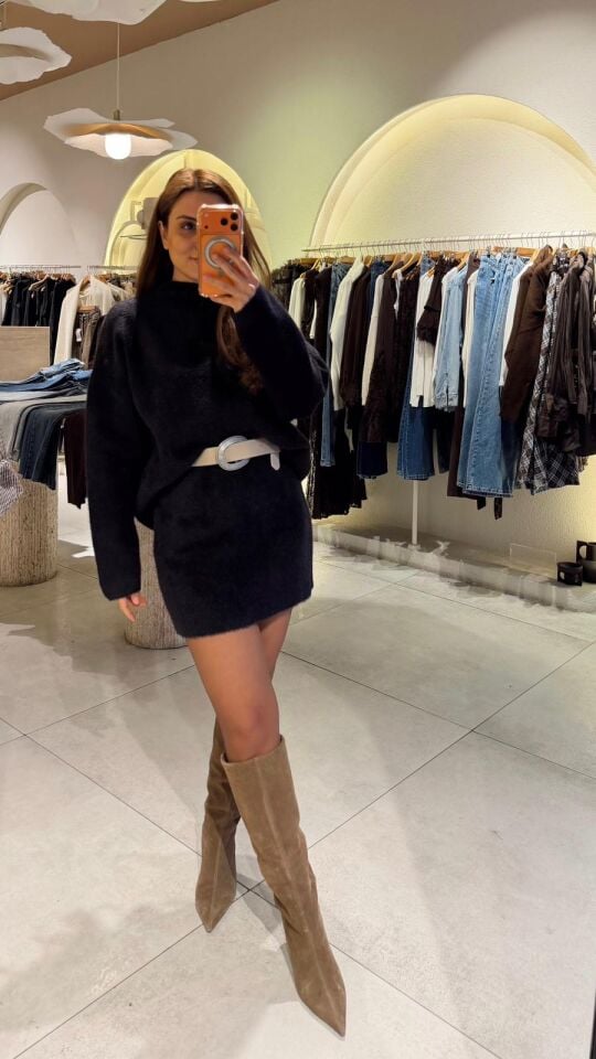 Siyah Kazak Etek Takım