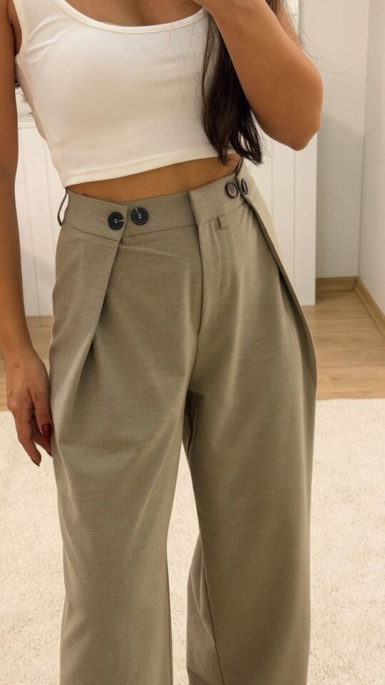 Detaylı Vizon Pantolon